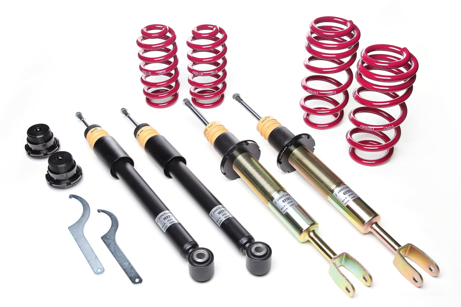 Vogtland Gewindefahrwerk Audi A4, Typ 8E (B6/7), Lim., Quattro, inkl. S4, VA über 1080 kg | 35 - 60 / 35 - 60 