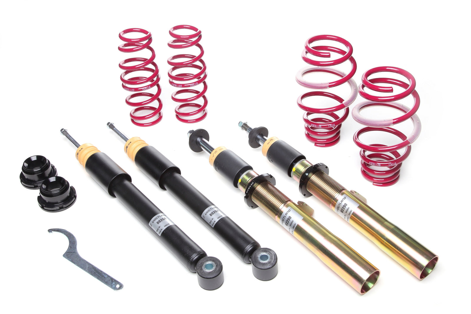 Vogtland Gewindefahrwerk VW Scirocco III, Typ 13, 2WD, mit elektronischer Dämpferregelung | 20 - 55 / 20 - 55 