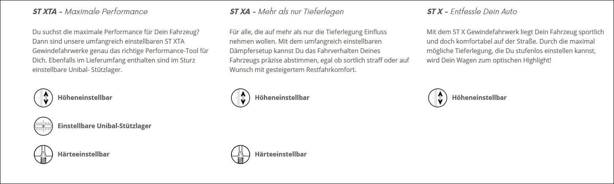 ST Gewindefahrwerk VW Polo, 9N  GTI, inkl. Cup Edition  | 09/05-